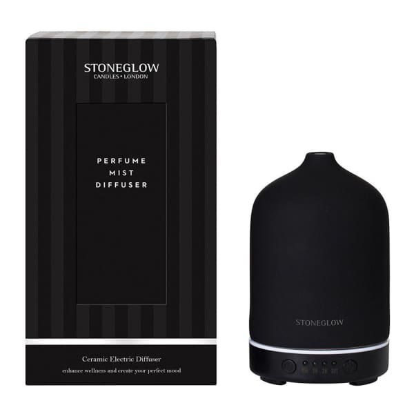 Stoneglow Fragrance Oil Mist Diffuser - Black - fineandsandy