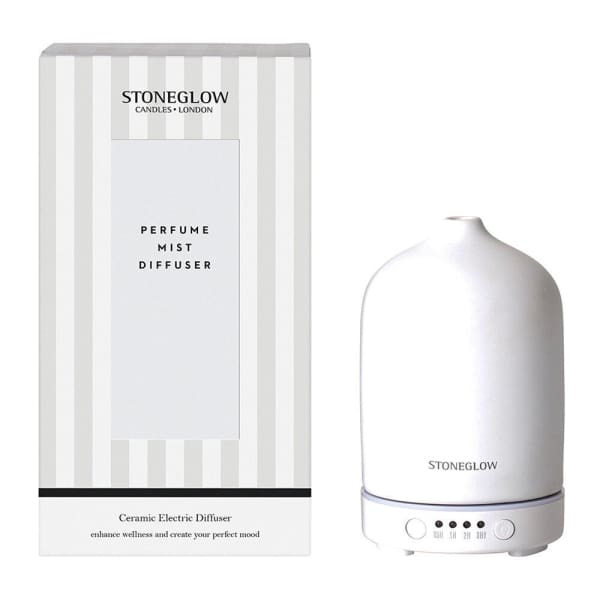 Stoneglow Fragrance Oil Mist Diffuser - White - fineandsandy