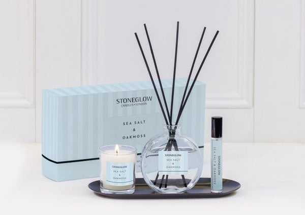 Stoneglow Sea Salt & Oakmoss Room Fragrance Gift Set - fineandsandy