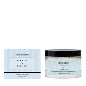 Stoneglow Sea Salt & Oakmoss Scented Bath Salts - fineandsandy