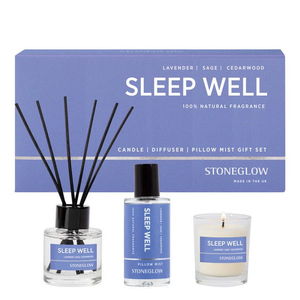 Stoneglow Sleep Well Set - Lavender Sage & Cedarwood - fineandsandy