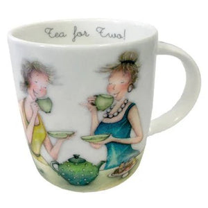 Tea for Two mug by Berni Parker - fineandsandy