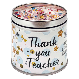 Thank You Teacher Candle - fineandsandy