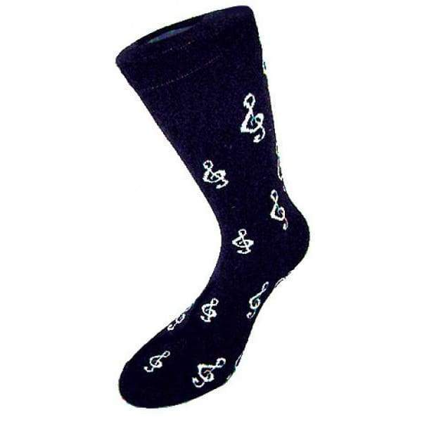 Treble Clef Music Theme Socks - Pair - fineandsandy