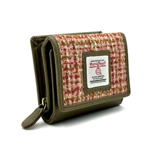 Trifold Purse in Maple - Harris Tweed - fineandsandy