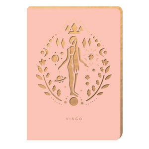 Virgo star - sign Notebook - A6 Size - fineandsandy