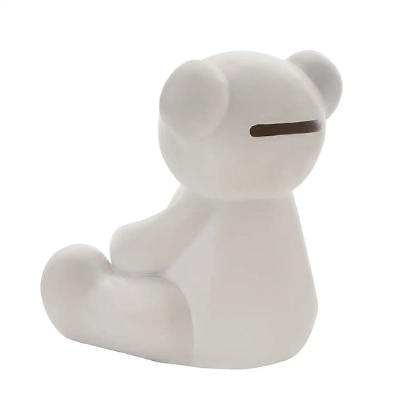 White Teddy Money Box - fineandsandy