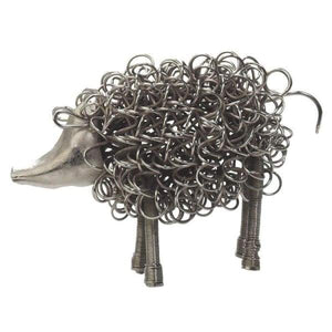 Wiggle Pig Metal Animal - fineandsandy