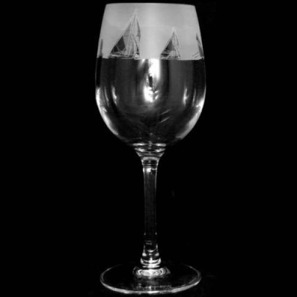All At Sea Wine Glass 