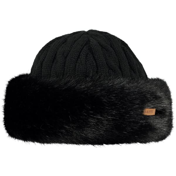 BARTS - Fur Cable Band Hat Black - Hats