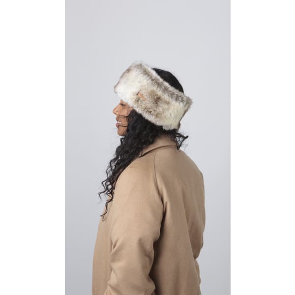 BARTS Fur Headband In Heather Brown