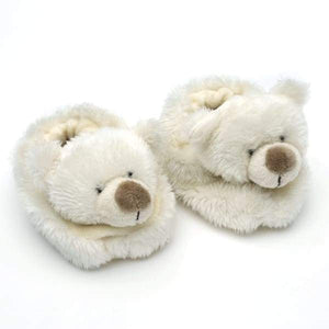 Bear Baby Slippers Creamy White