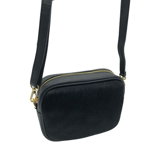 Black Handbag In Italian Leather