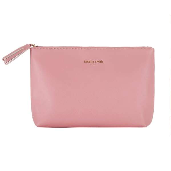 Blush Pink Vegan Leather Wash Bag
