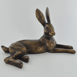 Bronze Effect Bluebell Hare By Harriet Glen