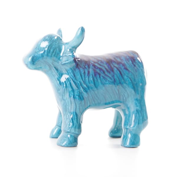 Brushed Aqua Highland Cow - Large