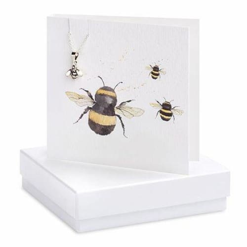Bumble Bee Necklace on Designer Card by Crumble and Core
