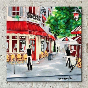 Ceramic Tile - Bistro Waiters by Brent Heighton (12"x12")