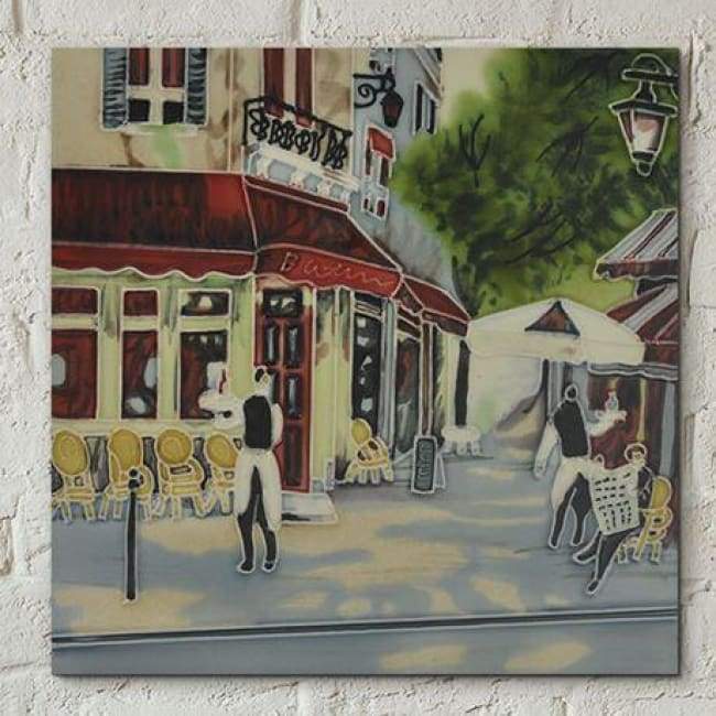 Ceramic Tile - BISTRO WAITERS BY BRENT HEIGHTON, 8'' X 8''
