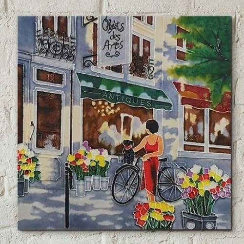Ceramic Tile - OBJETS D'ARTS BY BRENT HEIGHTON, 8'' X 8''