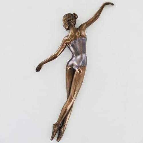 Coloured Bronze Cold Cast Ballerina with outstretched arms