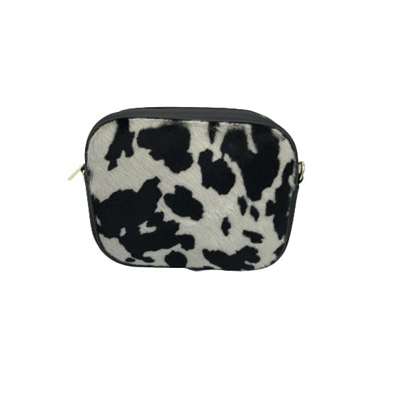 Cow Print Bag In Italian Leather