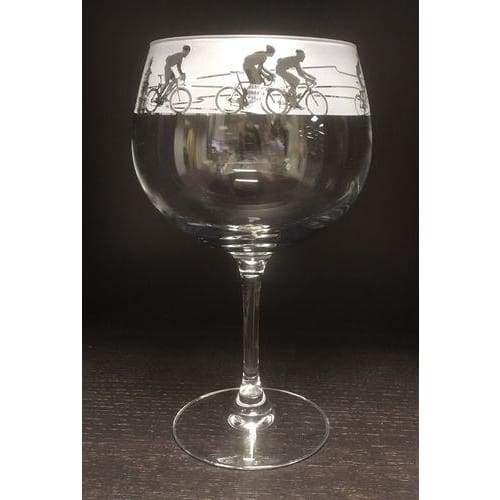 Cycling Design Balloon Gin Glass