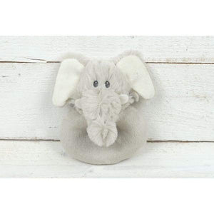 Elephant Baby Rattle Grey