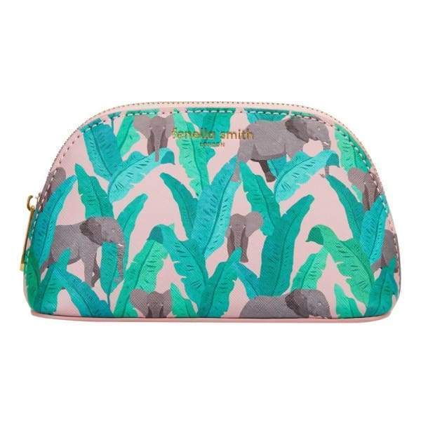 Elephant Vegan Leather Oyster Cosmetic Case - Beauty - Wash Bag