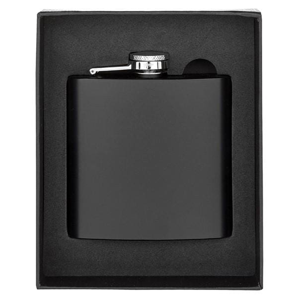 Hip Flask Matt Black 6oz