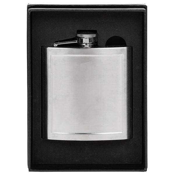 Hip Flask with Matt Panel 6oz