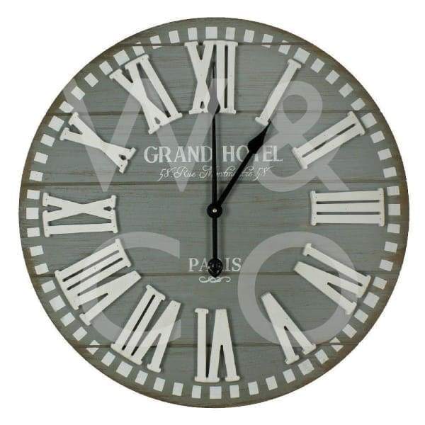Hometime Large Grand Hotel Wall Clock