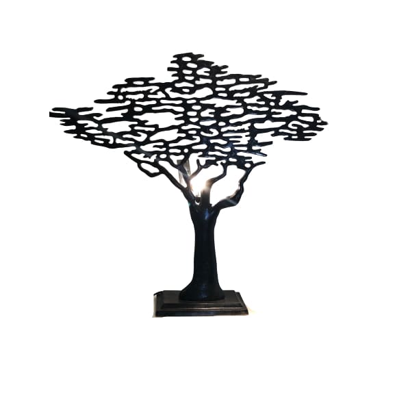 Large Tree Of Life Lamp - Oxidised Pewter Please contact the store for on-line orders to find out shipping cost