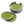 Lime Green Enamelled Aluminium Coasters - Set of 6