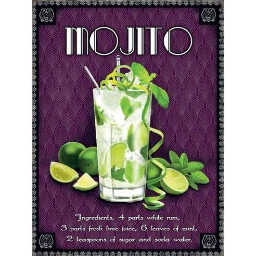 Metal Sign Small - Mojito by Original Metal Sign Company