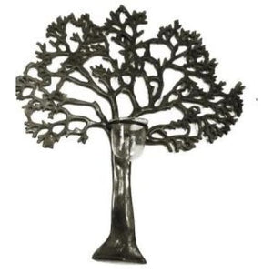 Metal Wall Art - Large Wall Tree Votive Pewter colour.  Please contact store to find out shipping cost