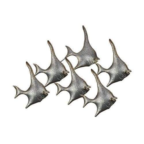 Metal Wall Art - Shoal of Angel Fish (Small) Please contact store for on-line order to find out shipping cost