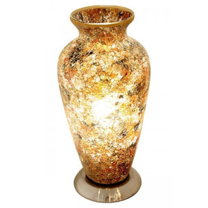 Mosaic Glass Vase Lamp - Yellow