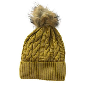 Mustard bobble hat by Peace of Mind - Fine & Sandy