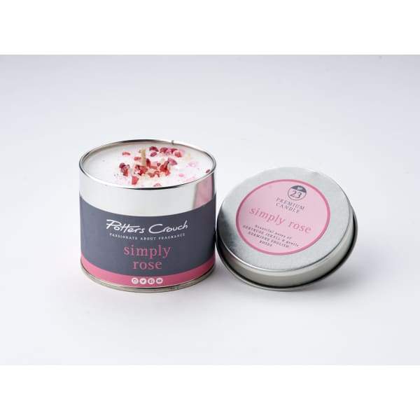 Simply Rose Scented Vegan Candle By Potters Crouch