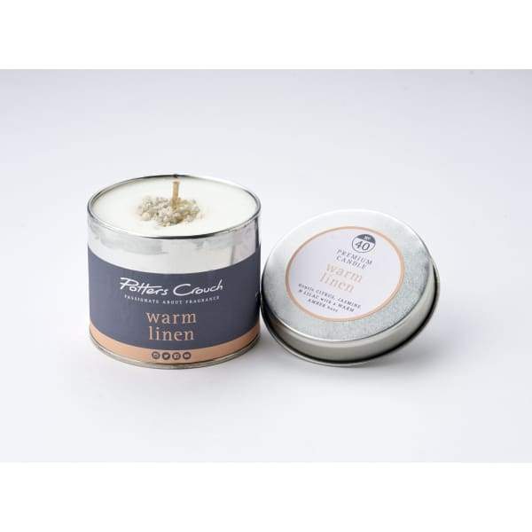 Warm Linen Scented Vegan Candle By Potters Crouch