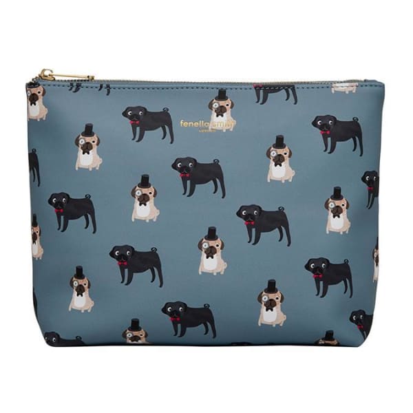 Pug Vegan Leather Wash Bag by Fenella Smith