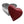Red Enameled Heart Shaped Silver Aluminium Trinket Box