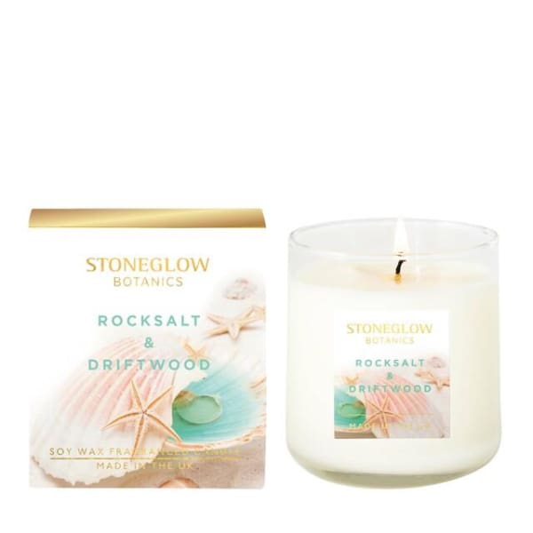 Rocksalt & Driftwood Boxed Scented Candle