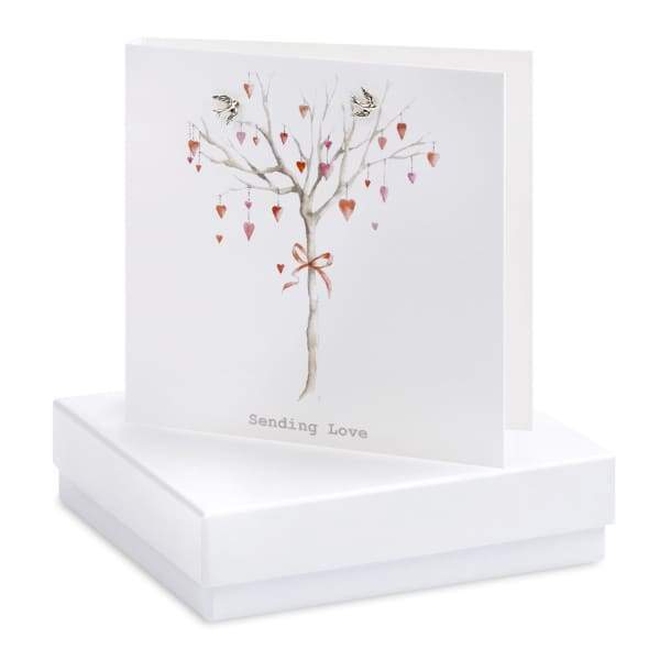 Sending Love Silver Swallow Earring On Designer Card - Jewellery - Earrings