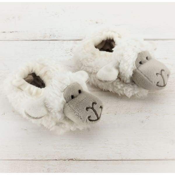 Sheep Baby Slippers White