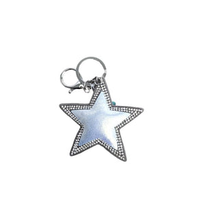 Silver star keyring with crystals by Peace of Mind