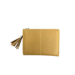 Small Faux Leather Purse in Mustard by Peace of Mind