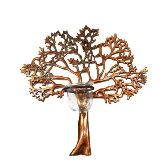 Small Wall Tree Copper colour With Votive