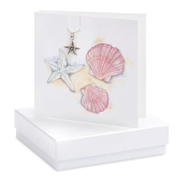 Starfish Necklace on Designer Card by Crumble and Core